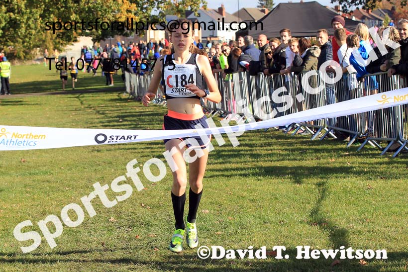 Girls under-15s 2022 Northern Cross Country Relays, Graves Park, Sheffield. Photo: David T. Hewitson/Sports for All Pics